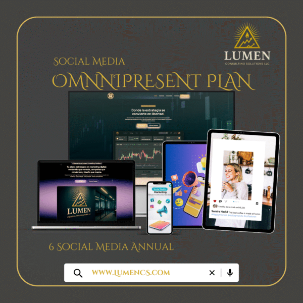 Plan Omnipresente ANUAL, Administración de 6 Redes Sociales