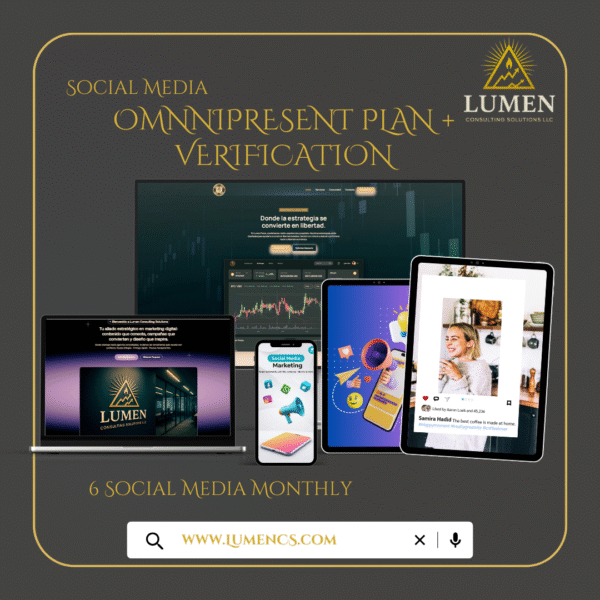 Plan Omnipresente Mensual + Revisión, Administración de 6 Redes Sociales