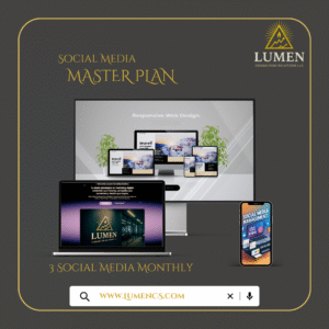 Master Plan Mensual, Administración de 3 Redes Sociales