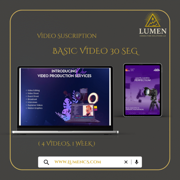 Suscripción Video Básico (30 seg)