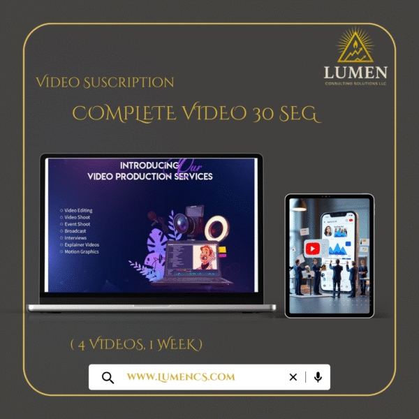 Suscripción Video Completo (30 seg)