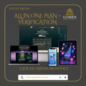 Plan Todo en uno Mensual + Revision, Administración de 3 Redes Sociales